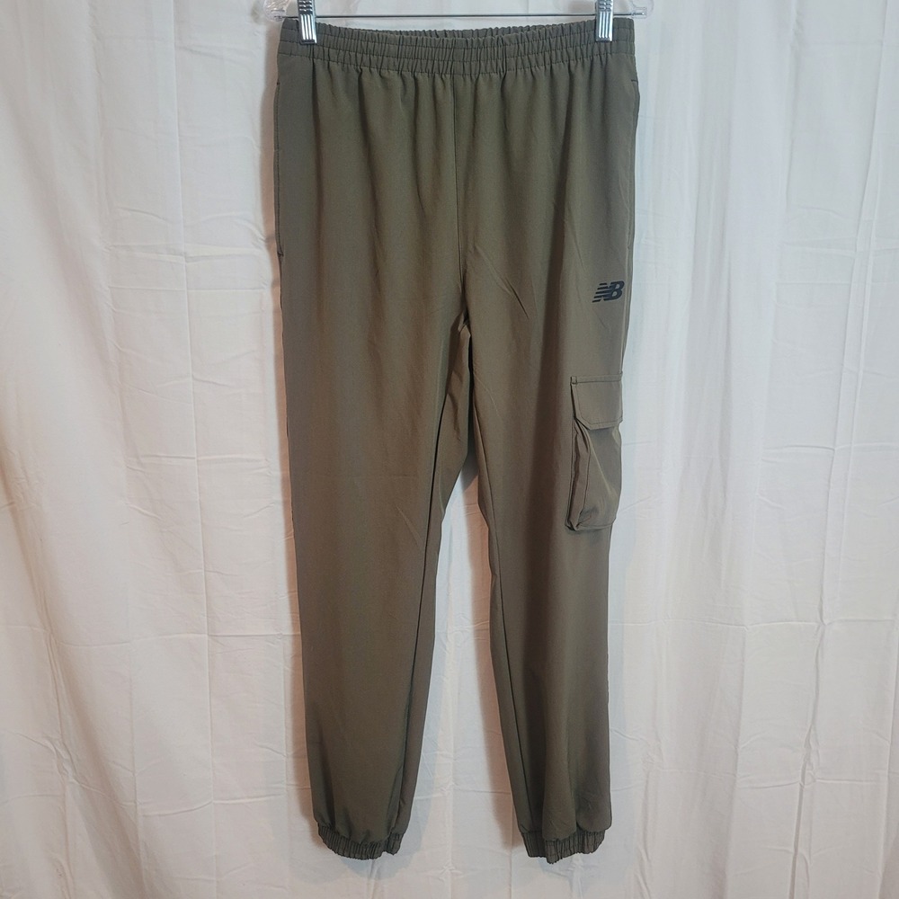 New Balance Womens Olive Green‎ Ripstop Cargo Joggers Size Medium Athletic Pants